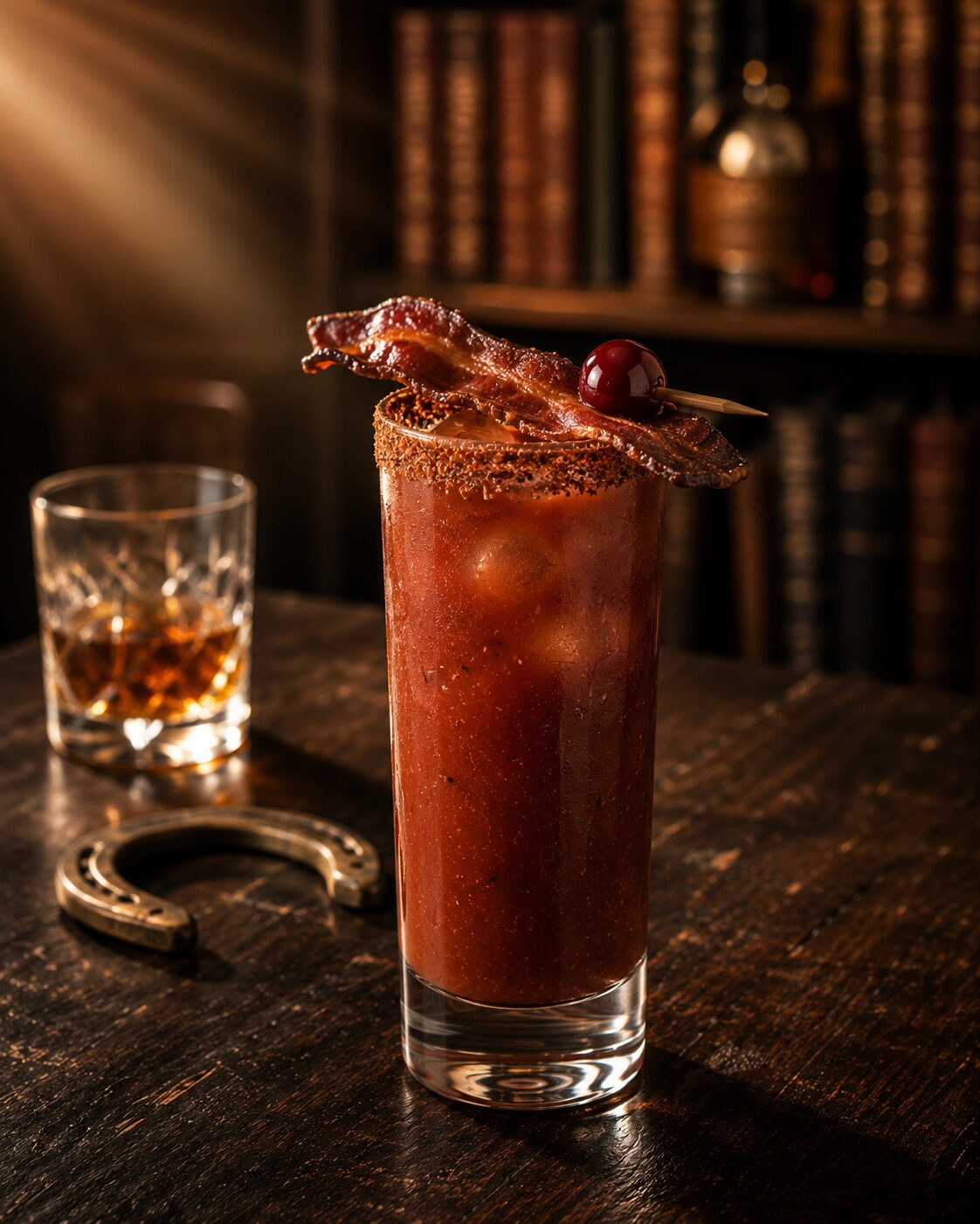 The Bloody Derby — a bourbon Bloody Mary