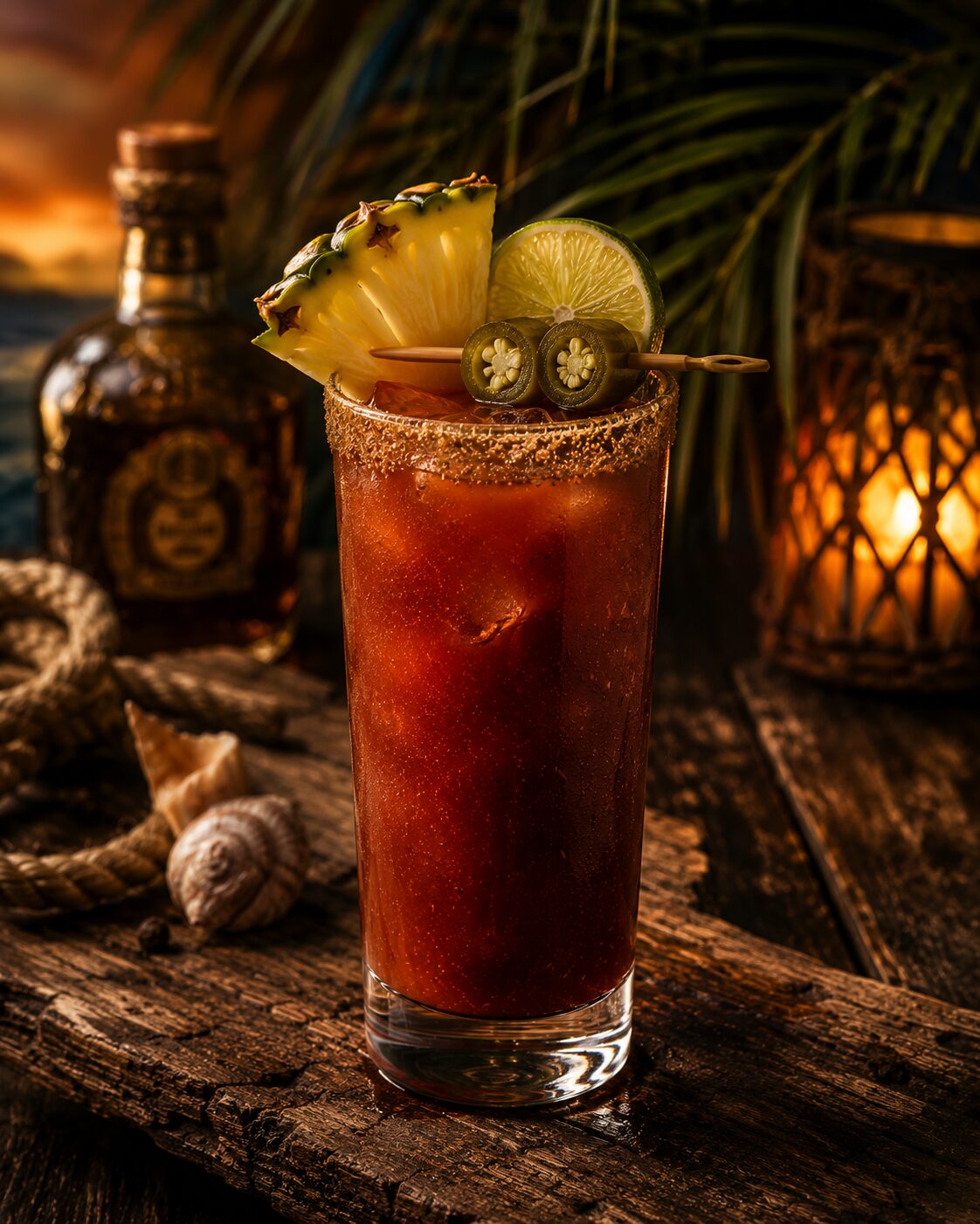 The Bloody Pirate — spiced rum Bloody Mary